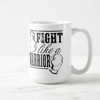 Taza De Café Lucha del cáncer de cerebro como un guerrero