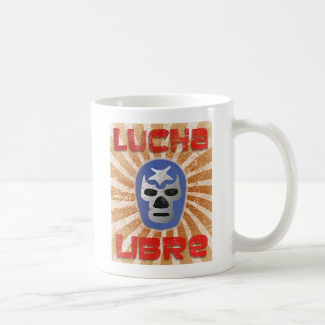 Taza De Café Lucha mexicana de Lucha Libre (Derecha)