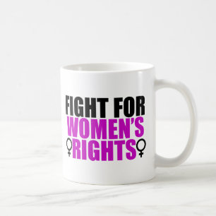 Taza De Café Lucha para las derechas de las mujeres