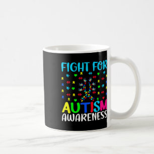 Taza De Café Lucha Por El Autismo Conciencia Despertar El Diseñ