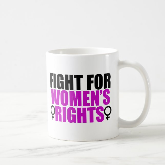 Taza De Café Lucha por los derechos de la mujer (Derecha)