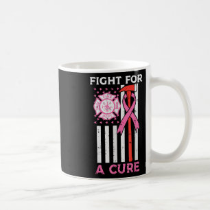 Taza De Café Lucha Por Un Cure Firefiridor De Pena Bandera De E