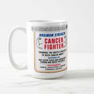 Taza De Café Luchador contra el cáncer Inspirador regalo café t