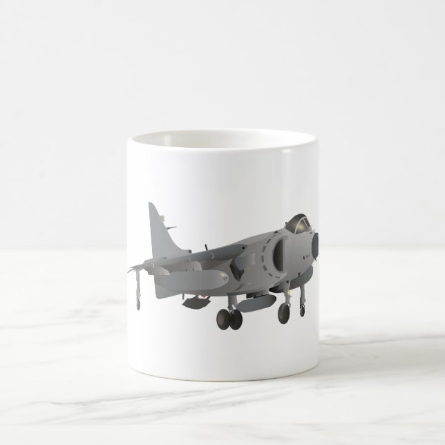 Taza De Café Luchador de Jet Sea Harrier (Centro)