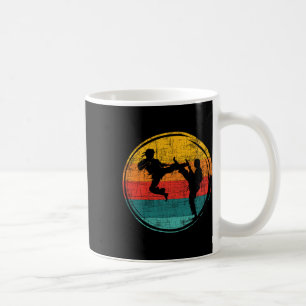 Taza De Café Luchador de Retro Karate - Karateka se autodefendi