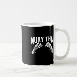 Taza De Café Luchador tailandés muay lucha contra las artes mar