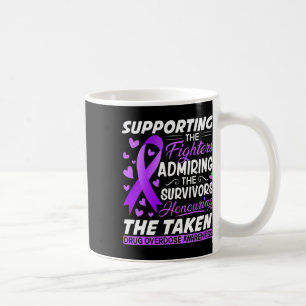 Taza De Café Luchadores de apoyo honrando los avisos de sobredo