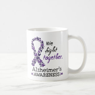 Taza De Café Luchamos juntos - Conciencia sobre el Alzheimer