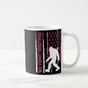 Taza De Café Luchamos juntos contra el cáncer de mama Bandera e