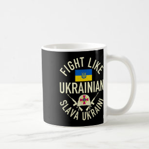 Taza De Café Luchar como el apoyo ucraniano a Ucrania que apoyo