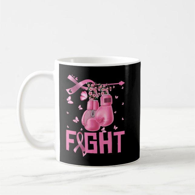 Taza De Café Luchar contra el cáncer de mama Concienciación Gua (Izquierda)