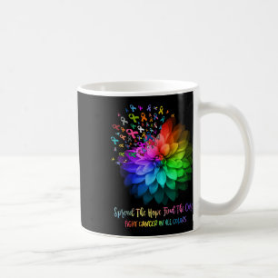Taza De Café Luchar Contra El Cáncer En Todo Color Difunde La E