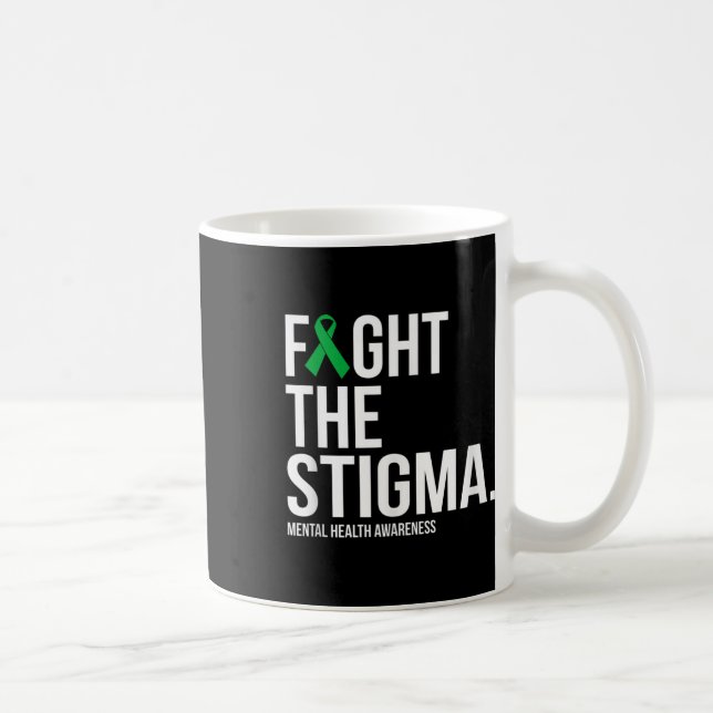 Taza De Café Luchar Contra El Estigma Cinta Verde Awaren De Sal (Derecha)
