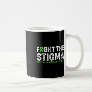 Taza De Café Luchar Contra El Estigma Guerrero De Concienciació