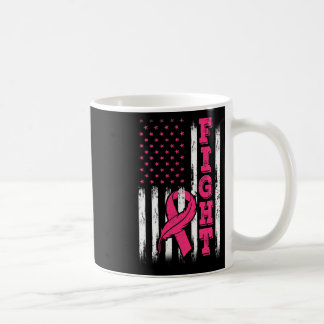 Taza De Café Luchar contra la Bandera Rosa de Cinta Concienciac