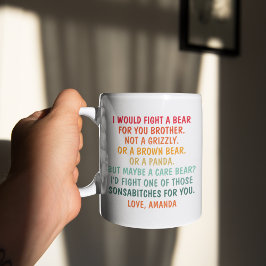 Taza De Café Lucharía por ti hermano, café Mug