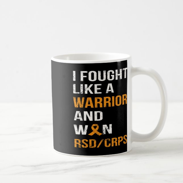 Taza De Café Luché Como Un Guerrero Y Gané Rsd - Crps (Derecha)