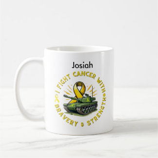 TAZA DE CAFÉ "LUCHO CONTRA EL CÁNCER CON LA VALENTÍA Y LA FUERZ