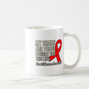 Taza De Café Luchó Por La Vida Conciencia De La Enfermedad Del