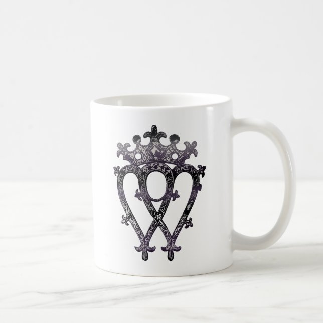 Taza De Café Luckenbooth, símbolo escocés del amor de la (Derecha)