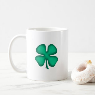 Taza De Café Lucky 4 Leaf Irish Clover mug