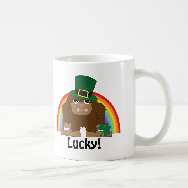 Taza De Café Lucky Bigfoot Leprechaun (Derecha)