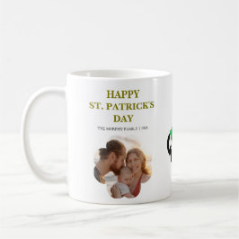 Taza De Café Lucky Black Cat Shamrock Photo St. Patrick's Day H