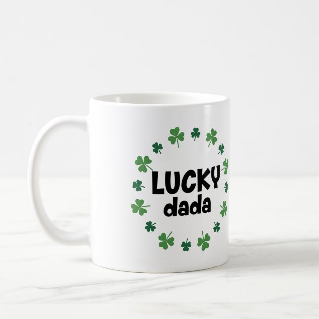 Taza De Café Lucky Dada Definition Mug - Best Father Gift (Izquierda)