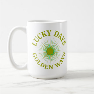 Taza De Café Lucky Days & Golden Ways Retro Sunburst Heritage