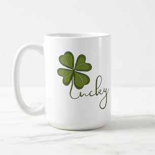 Taza De Café Lucky Four Leaf Clover