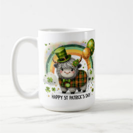 Taza De Café Lucky Highland Cow- St. Patrick’s Day