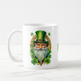 Taza De Café Lucky Irish Leprechaun Horseshoe y Clover