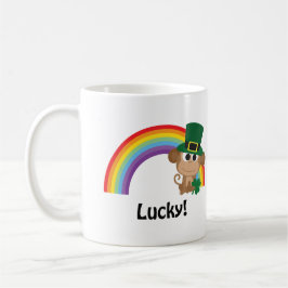 Taza De Café Lucky Monkey Leprechaun
