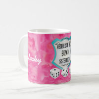 Lucky Monogram Pink Bunco Sisteria
