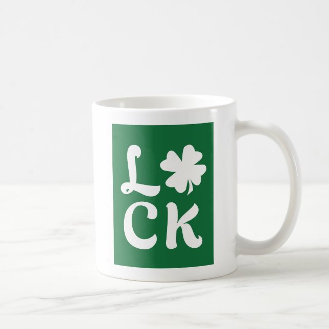 Taza De Café Lucky Shamrock (Derecha)