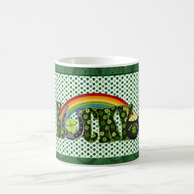 Taza De Café Lucky Shamrock St Patricks Day Coffee Mug (Centro)