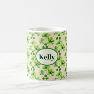 Taza De Café Lucky Shamrocks Día de San Patricio