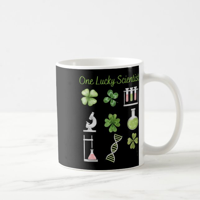 Taza De Café Lucky To Be Science Beakers Chemistry Scientist Pa (Derecha)