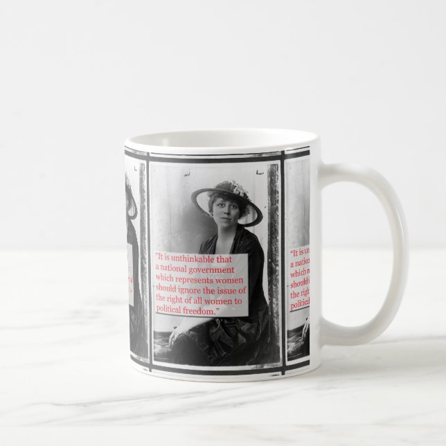 Taza De Café Lucy quema a la sufragista (Derecha)