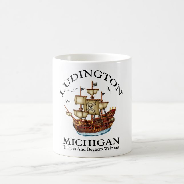 Taza De Café Ludington Michigan 2 (Centro)
