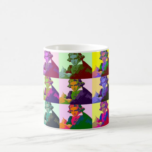 Taza De Café Ludwig Van Beethoven Pop Art (Centro)