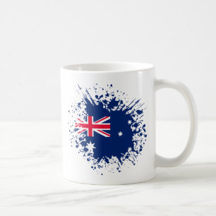Taza De Café Lugar conmemorativo de Australia, viaje con bander