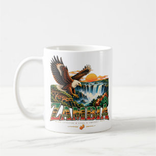Taza De Café Lugar emblemático de arte de viaje vintage de Zamb