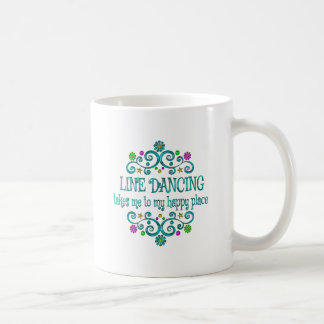 Taza De Café Lugar Feliz de Baile de Línea