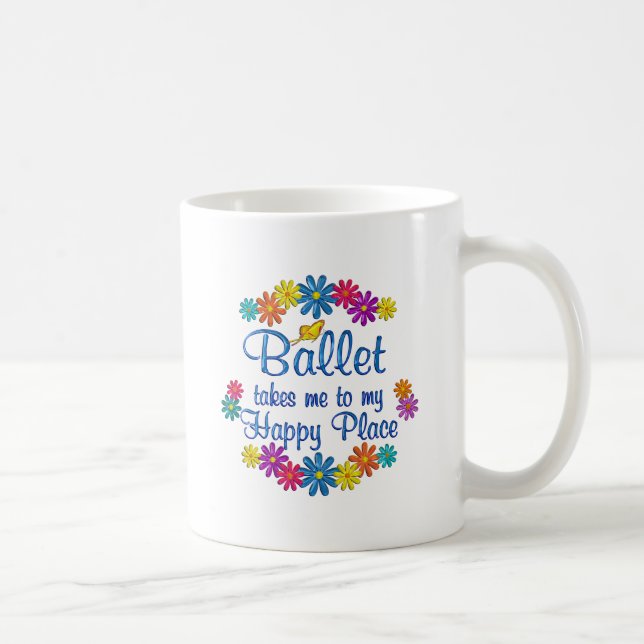 Taza De Café Lugar feliz del ballet (Derecha)
