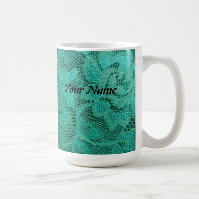 Taza De Café Lugar verde azulado (Derecha)