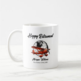 Taza De Café Lugares de avión de viaje del Fiesta de Jubilación