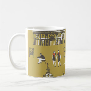 Taza De Café Lugares emblemáticos de Berlín, Ilustracion monume