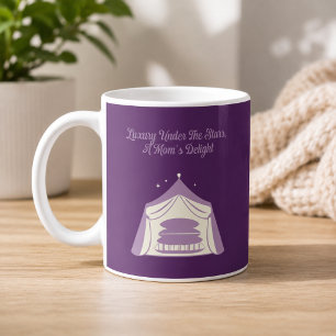 Taza De Café Lujo Bajo las Estrellas Glamping Delicia de Mamá