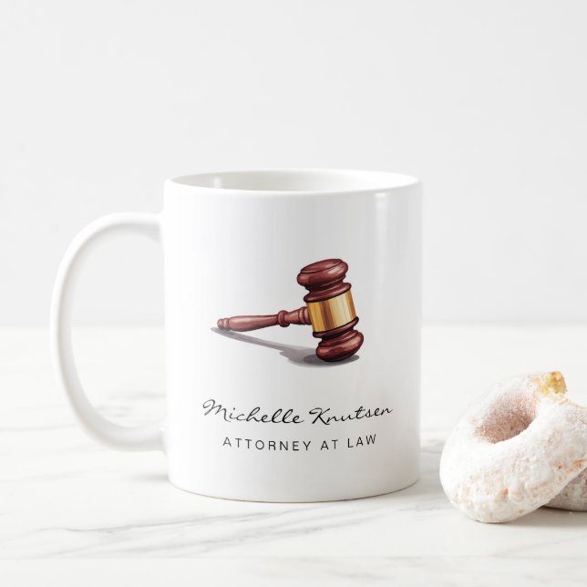 Taza De Café Lujo de abogado profesional (Con donut)